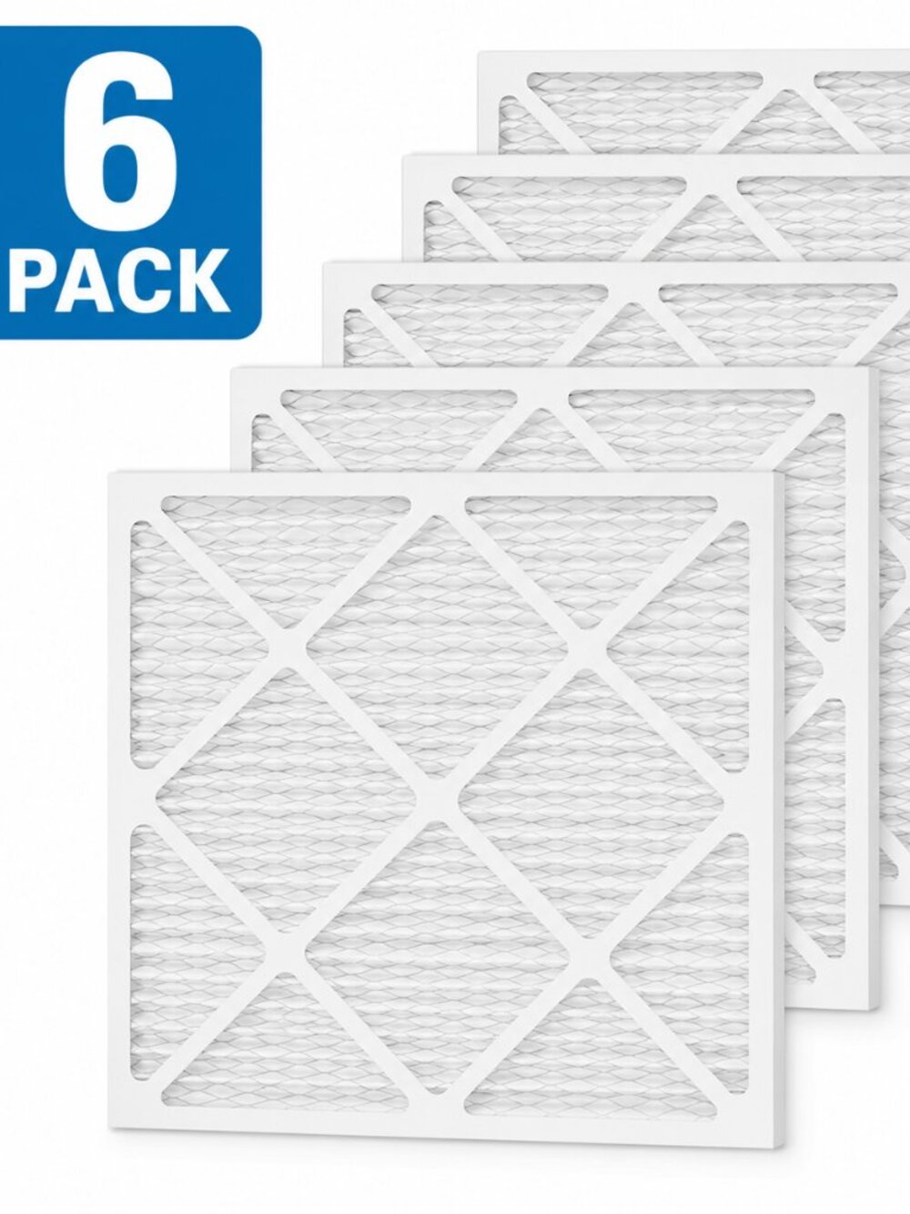 WEWEAL HEPA 550 MERV-13 Air Purifier Filter Replacement Set 16x16 (6-Pack)